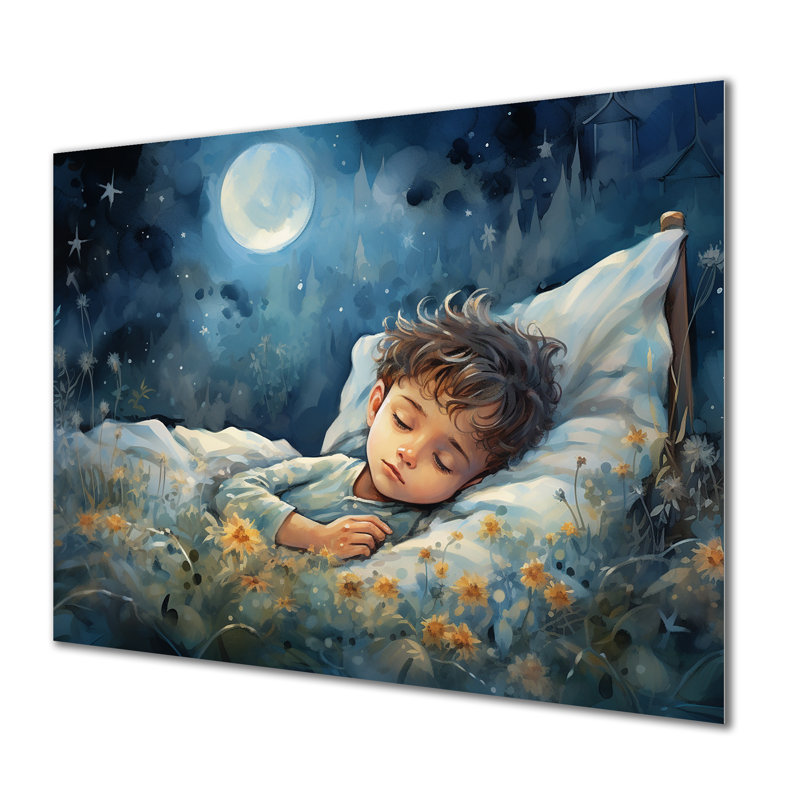 Blue Childity Haven Nursery I - Art mural en métal pour chambre de bébé MT135550, H 12 po x l 20 po x P 1 po