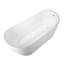 Baignoire de trempage autoportante en acrylique 66 po. X 28,37 po. Julia-63170713