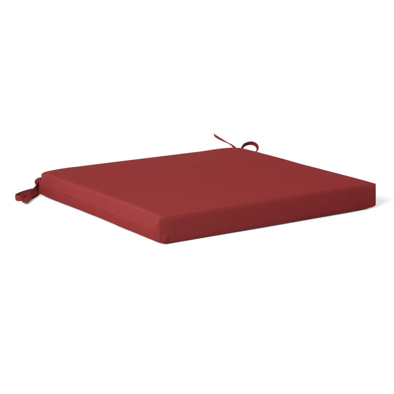 Coussin de chaise de patio , Rouge, L 16,5 po x P 15,5 po
