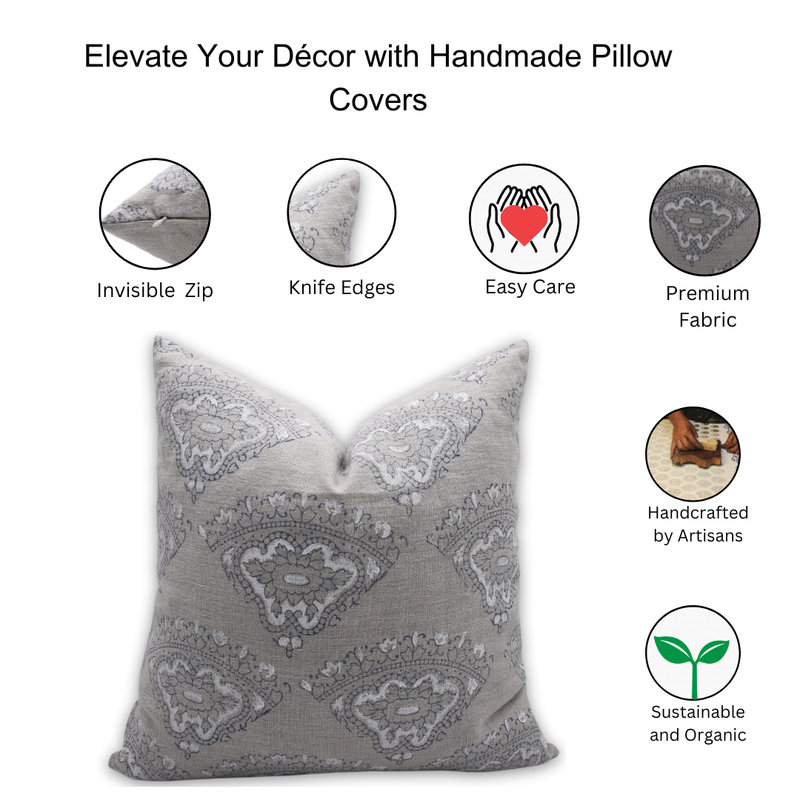 Linen Square Pillow Cover, 20" x 20"