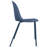 Annunziata Dining Chairs - Modern Stackable Plastic Chairs with Chrome Metal Legs & Solid Back - Set of 4 Kitchen & Dining Room Chairs, Blue-323394011
