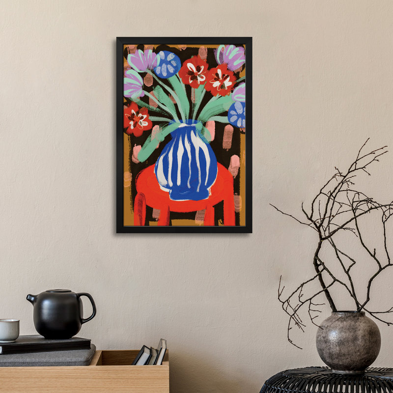 Floral nature morte II - reproduction d'art murale - affiche de galerie, H 24 po x l 16 po