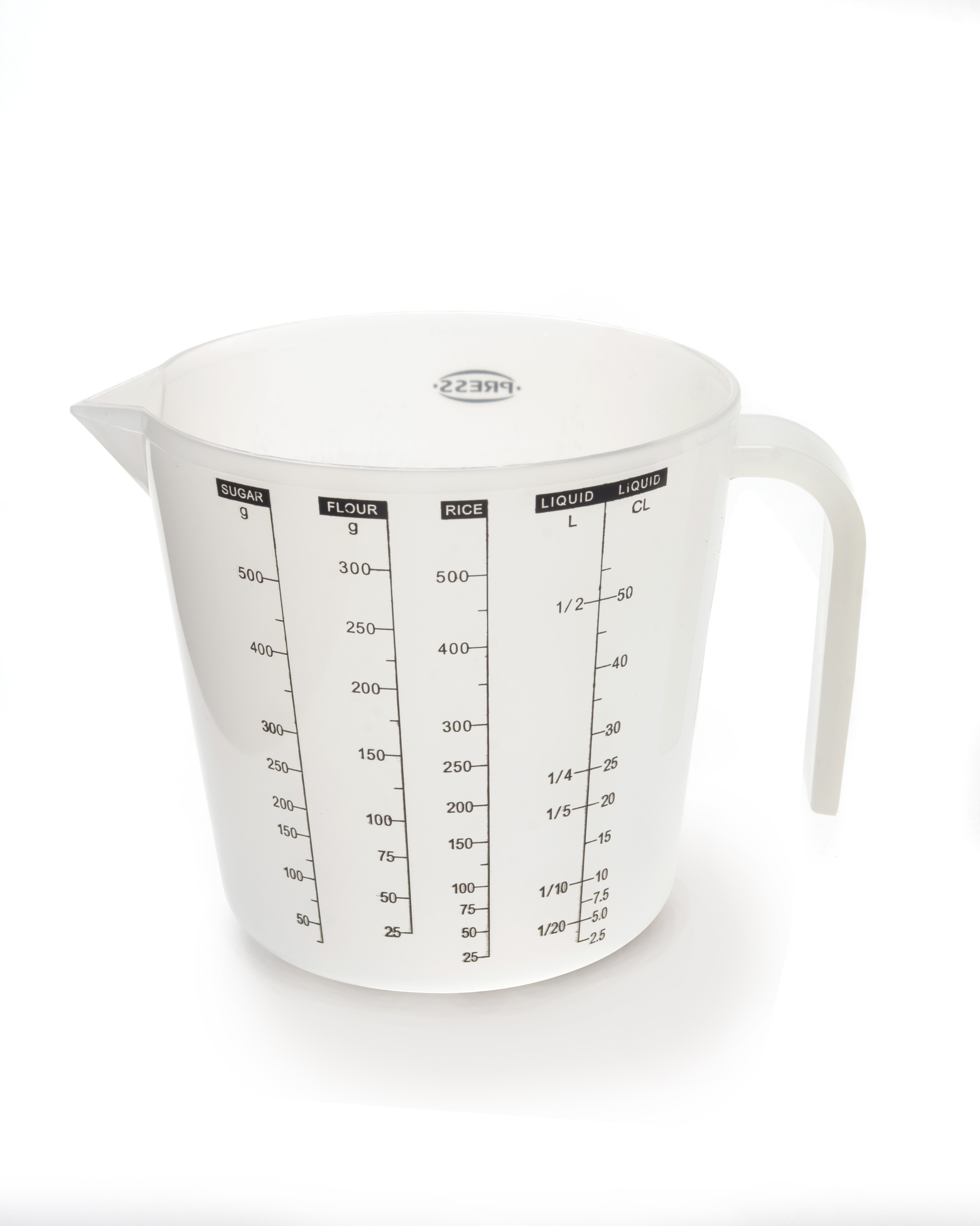 PRESS 2 -Piece Plastic Measuring Cup Set