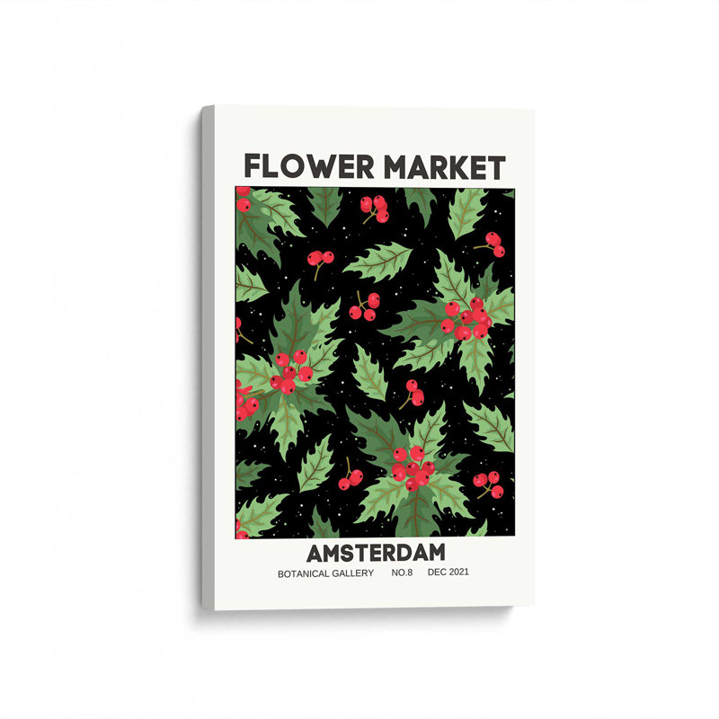 «Holiday Flower Market II», reproduction sur toile, Toile tendue, H 48 po x l 32 po