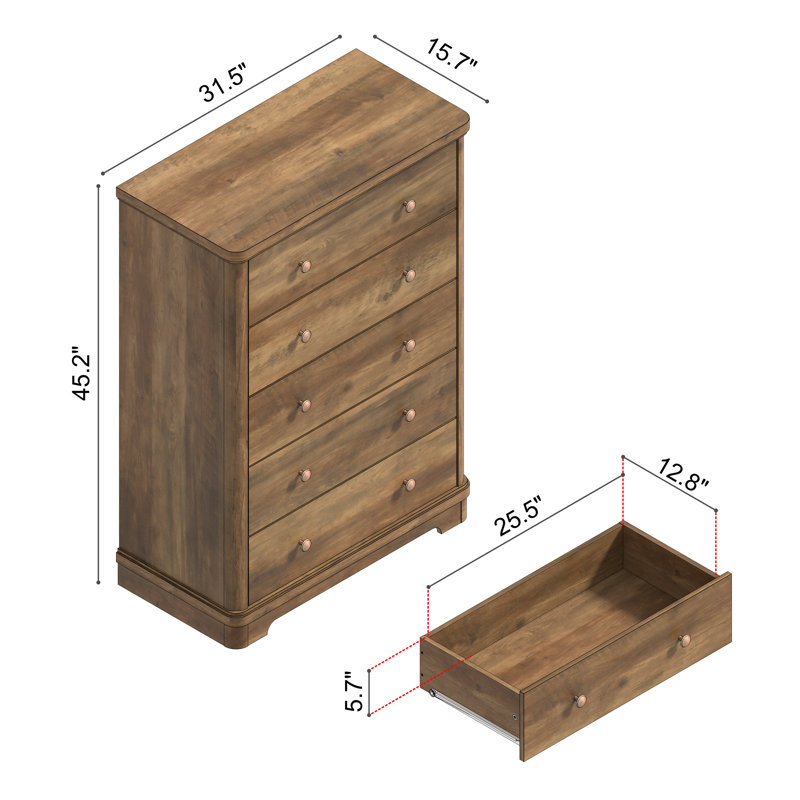 Burkhart Traditional 3 Pieces Bedroom Set, 3 Pcs: Chest, 2 Nightstands