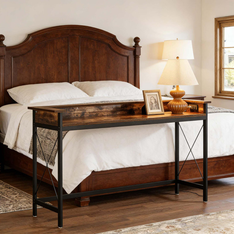 Couch Table With Electrical Outlet,Console Table,Bedend Table