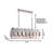 16-Light Brass Stainless Steel Rectangular Chandelier-475508260