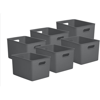 Ribbed Plastic Basket