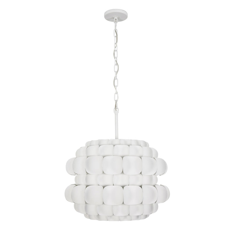 Swoon 3-Light Pendant, Matte White