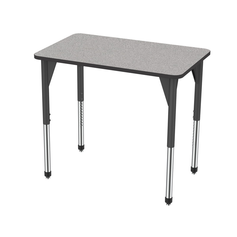 Table d'activités rectangulaire à hauteur réglable Premier Series Whiteboard, H 42 po x L 48 po x l 30 po, Noir