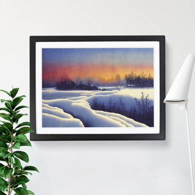 XH1022-10252X Winter Sunset Landscape Vol.3 - Single Picture Frame Print