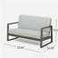 BELGIAN LOVESEAT & COFFEE TABLE-1421122675