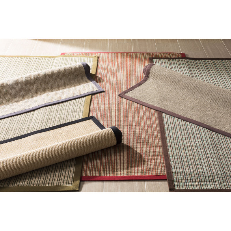 Ruthwell Natural Fiber Sisal Pile Solid Color Rug, Rectangle 3' x 5'