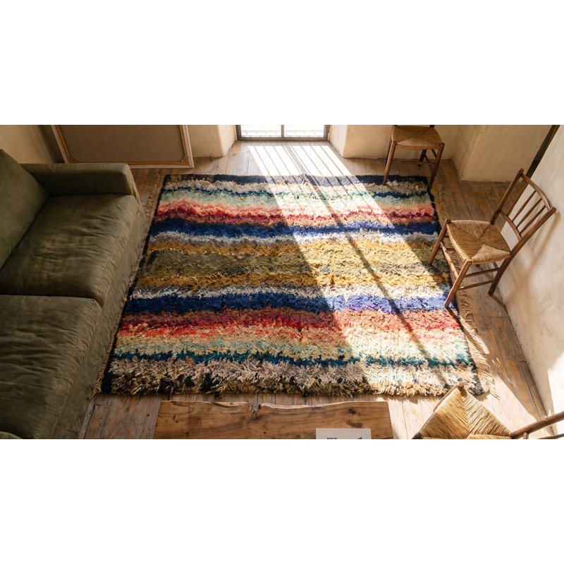 Tapis antique en laine Shaker