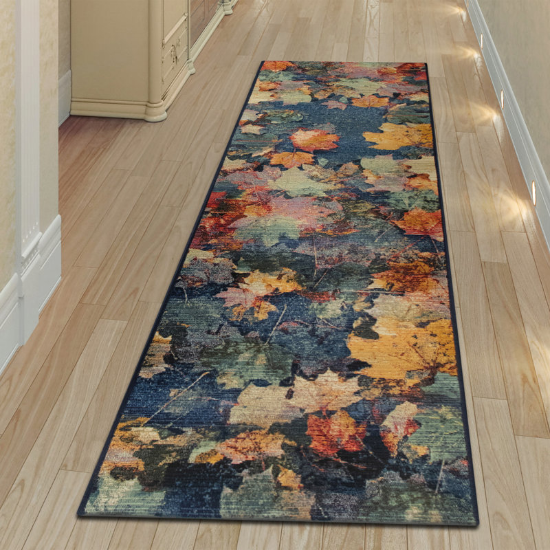 Annig Floral Indoor / Outdoor Rug, Runner 1'11" x 7'6"