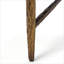Table basse avec repose-pieds capitonné 36 po avec base en métal martelé
