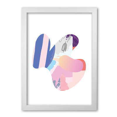 Pink Abstract Butterfly Shape - Print