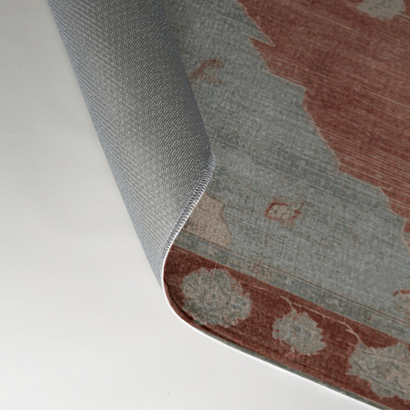 Tapis gris intérieur et extérieur surteint, Rectangle 5 pi x 7 pi