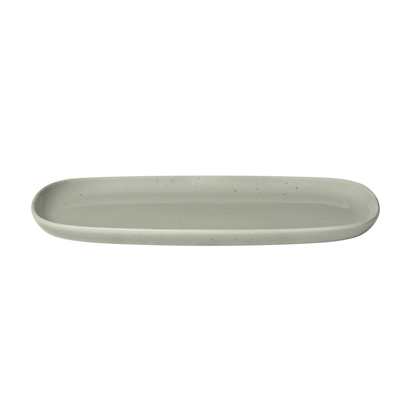 VAHLO Stoneware Serving Platter - Moonbeam, Beige