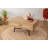 Modern Scandinavian Coffee Table with Metal Legs, Brown Melamine Coated Chipboard, 35.4 x 17.3 x 23.6 inches | Durable Design, Supports Up to 33 lbs | Elegant Solid Color, Perfect for Living Room & Lounge Spaces