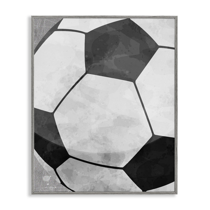 Giclée sur ballon de football rebondissant, design par Christine Simpson Art, H 20 po x l 16 po, Estampe numérique Farmhouse