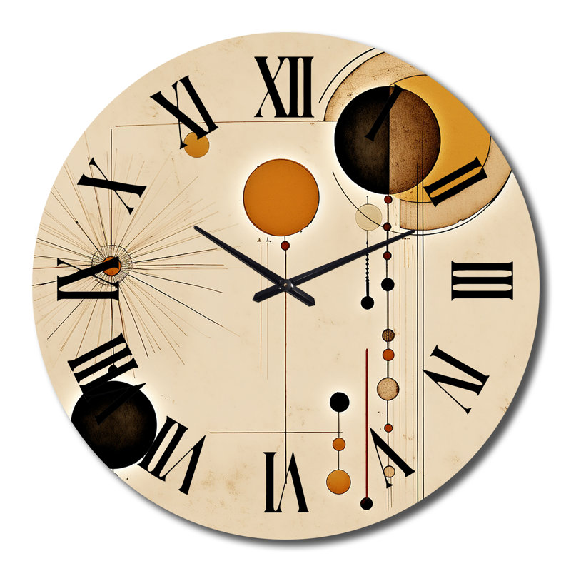 Horloge murale lune en métal, Grand