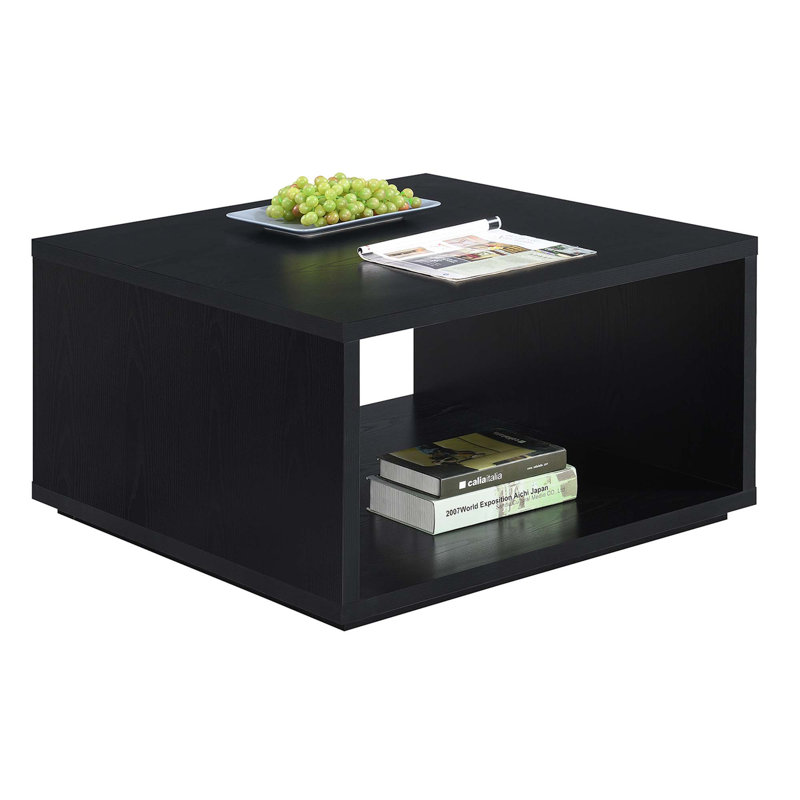 Table basse avec rangement Haught, Noir
