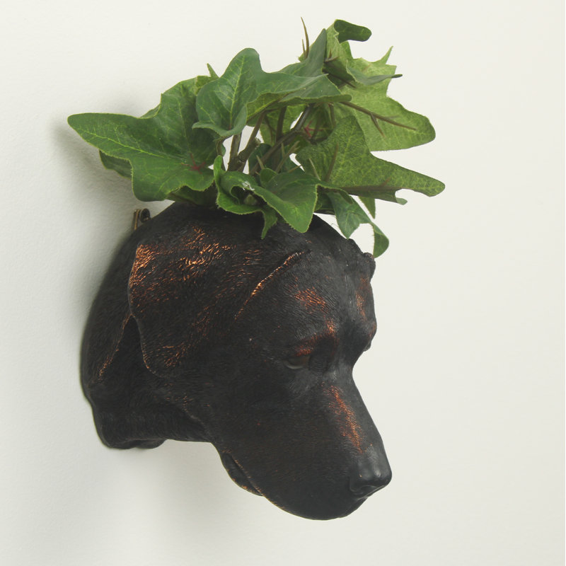 Izabella Handmade Wall Planter, Black
