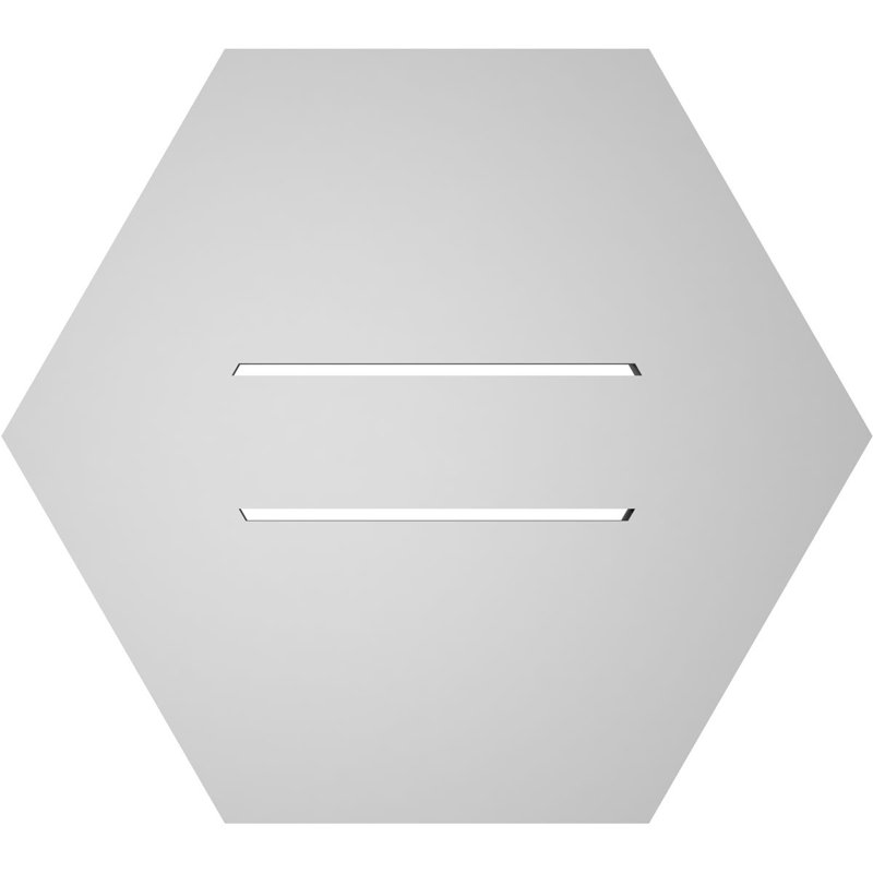 Évent horizontal fonctionnel à pignon en uréthane à surface horizontale Signature, H 16 po x l 18 po x P 1 po