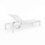 Chaise longue d'extérieur avec structure en aluminium durable réglable à 5 niveaux et filet en polyester enduit de PVC-1869152931