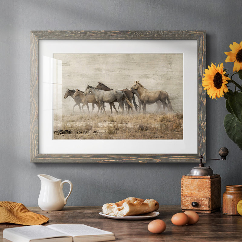 " Roaming Free ", Grey, 22" H x 32" W