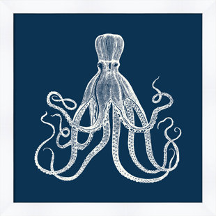 " Octopus In Blue Reverse "