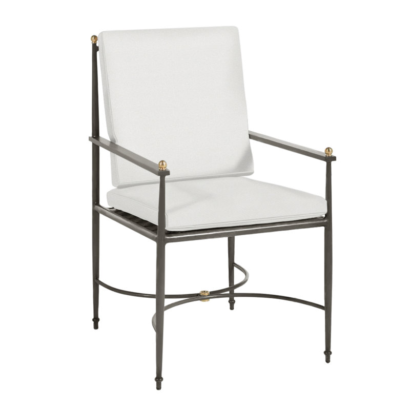 Roma Patio Chair with Cushions, Rollo Chambray, Welt