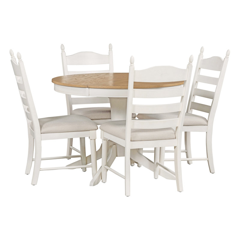 Ensemble de table de salle à manger 5 pièces TREXM Retro, Brun