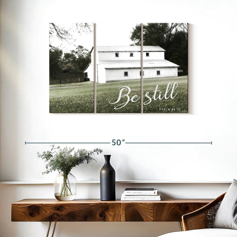 Lilie Be Still Barn, 24" H x 38" W