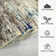 Non-Slip Machine Washable Area Rugs, Modern Abstract Rug with Non-Slip Backing for Living Room Bedroom Dining Room