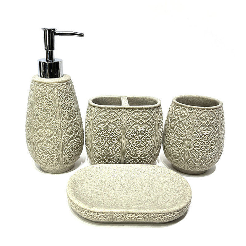 Ensemble complet d'accessoires de salle de bain 4 pièces