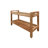EcoDecors 35" W, Classic Teak Shower Bench, Includes integrated Shelf, with LiftAid Arms, in Earthy Teak -25158386