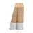 Bali & Pari Palm Scallop Natural Rattan Console Table - Handwoven Wicker Accent Table, Coastal & Boho Decor, Rectangle 54", Two-Tone White/Natural