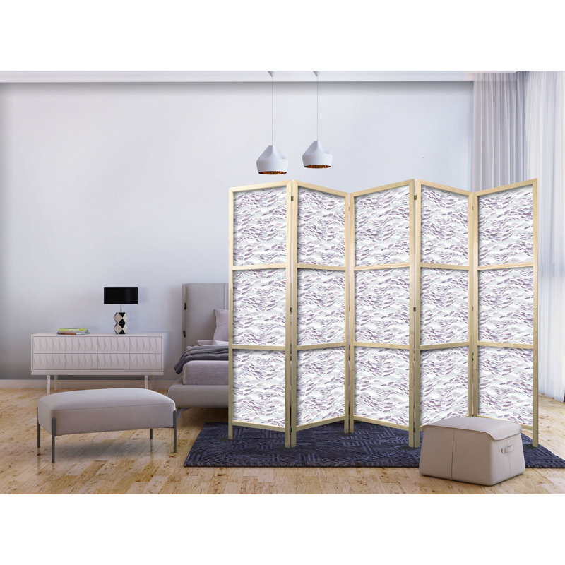 171cm H Solid Wood Folding Room Divider, 171cm H x 225cm W x 1.2cm D