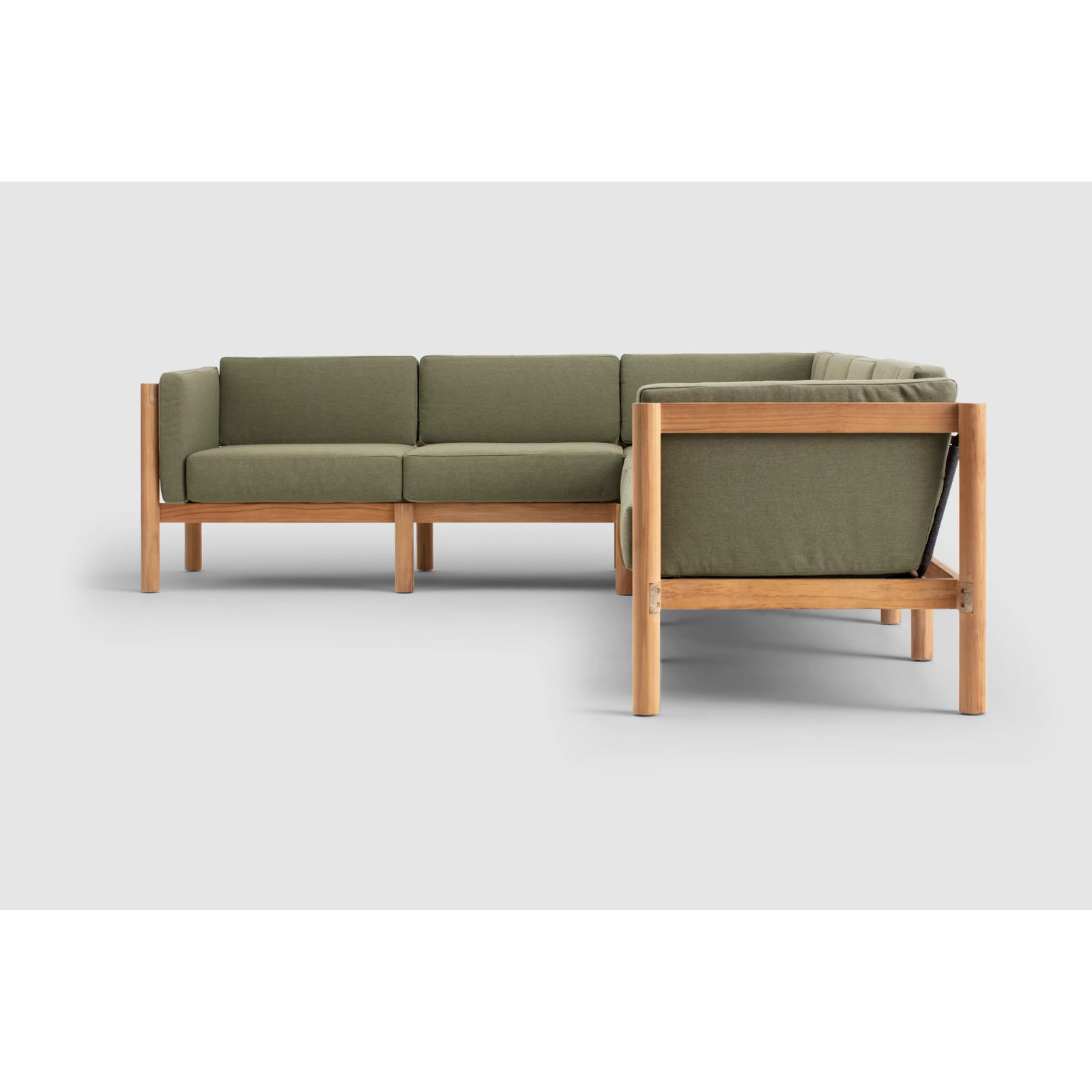 Haven 118" Sunbrella® Patio Sectional, Sunbrella Leaf, 6