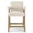 Bilon 25.5'' Linen Upholstered Wood Counter Stool with Arms-541402357
