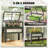 Elevated Planter Box with Flip-Up Cold Frame for All-Season Gardening and Back-Saving Design-1149196283