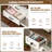 Chest of Drawers for Bedroom, 8 Drawer Dresser with Mirror, White Dresser, Farmhouse Makeup Vanity for Bedroom, Hallway, Kids Room