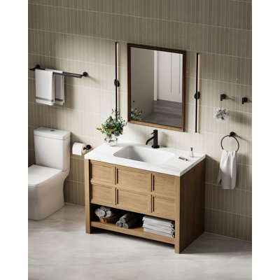 Radius 5-Piece Bathroom Hardware Set in Matte Black
