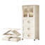 Armoire de rangement en plastique avec roulettes 25,59 po x 25,59 po x 15,75 po x 70,87 po