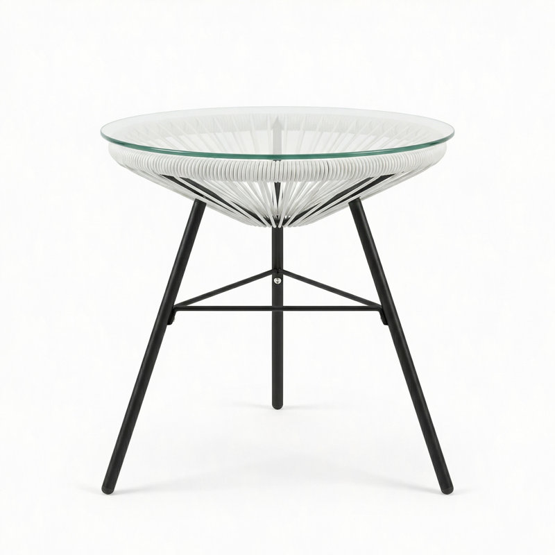 Table d'appoint en osier synthétique NUSA