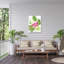 Toile d'extérieur Melissa Wang «Tropical Flamingo II»-87945665