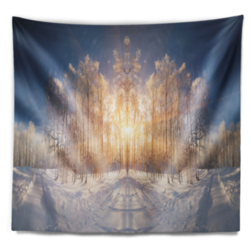 Tapisserie paysage paysage horizontal, H 68 po x l 80 po