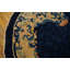 Tapis à motif floral antique en laine noué à la main bleu des années 1900